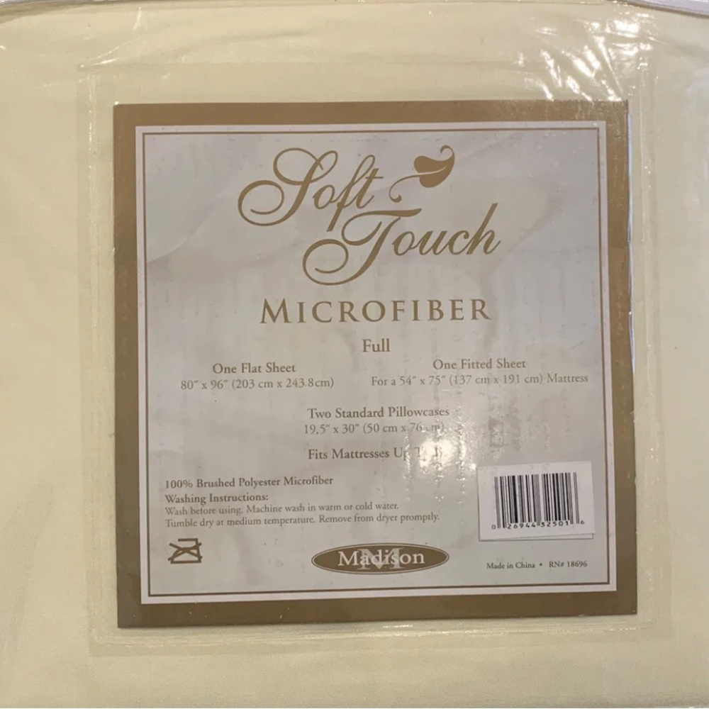 Madison Soft Touch Full Microfiber Sheet Set